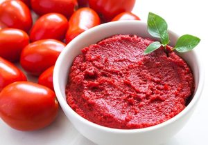 Canned tomato paste food coloring